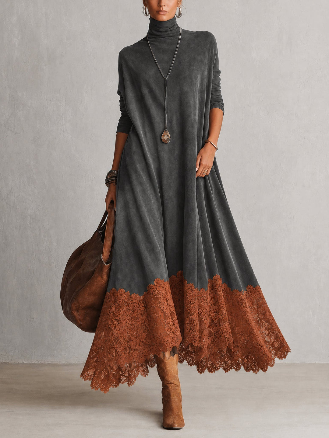 Lavina - Soft-Touch A-Line Maxi Dress