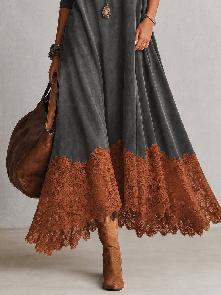Lavina - Soft-Touch A-Line Maxi Dress