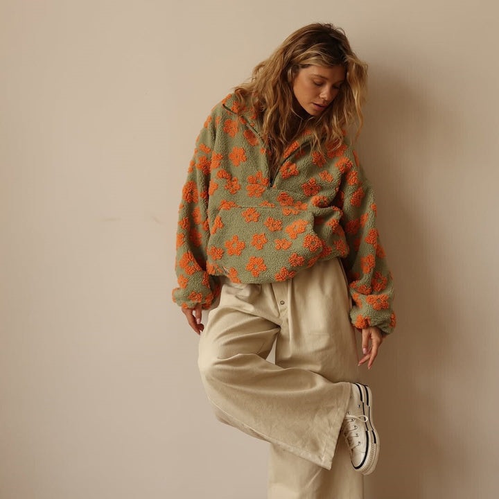 Ivelia - Soft-Touch Oversized Pullover